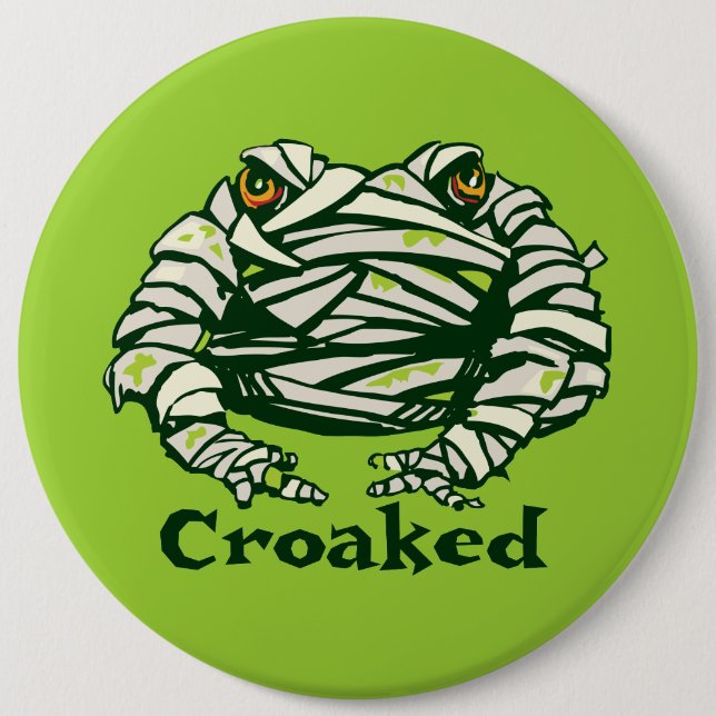 Frog Mummy 6 Cm Round Badge (Front)