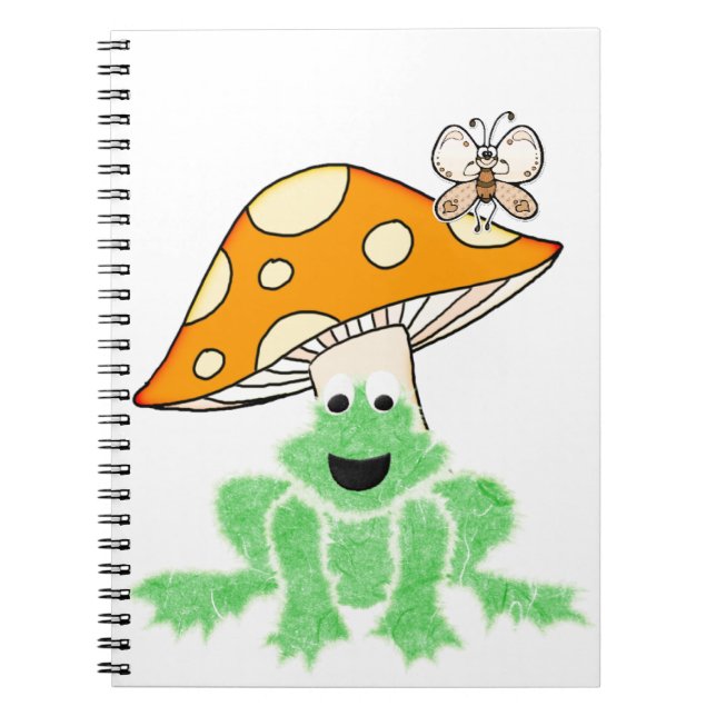 Frog Mushroom Butterfly Notebook (Front)