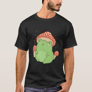 Frog Mushroom Cottagecore Aesthetic T-Shirt