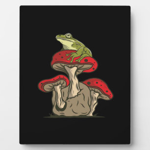Frog Mushroom Cottagecore Classic Plaque