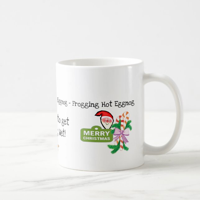 Frog, Mushroom, Frogging Hot Eggnog Mug (Right)