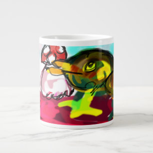 Frog  Mushroom fun  Large Coffee Mug