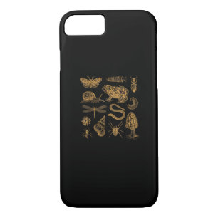 Frog Mushroom Moth Vintage Lover Goblincore Aesthe Case-Mate iPhone Case