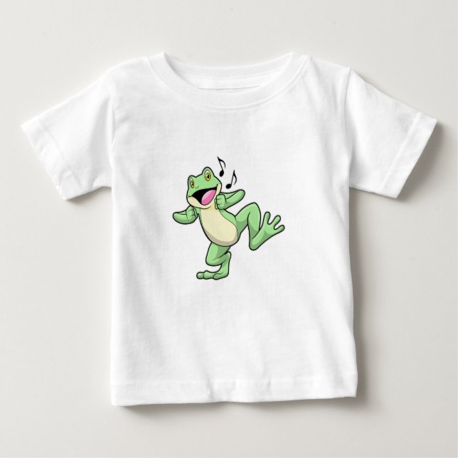 Frog Music Dance Baby T-Shirt (Front)