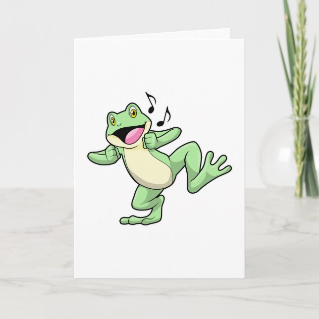Frog Music Dance Card (Front)