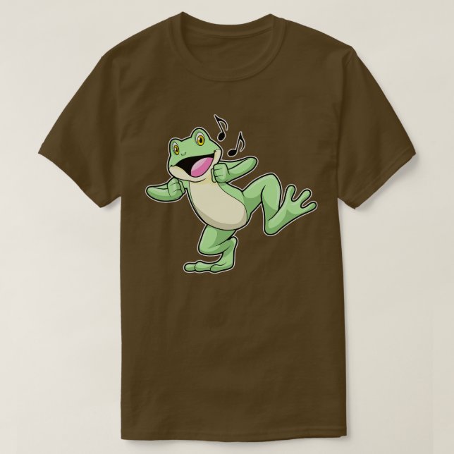 Frog Music Dance T-Shirt (Design Front)