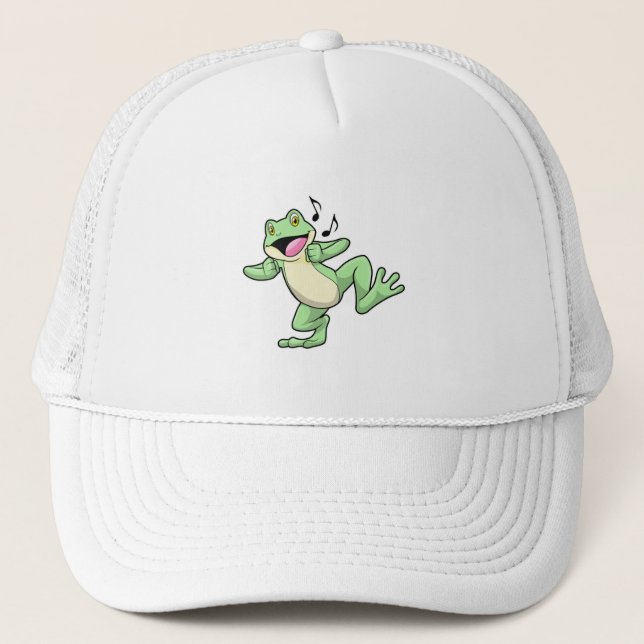 Frog Music Dance Trucker Hat (Front)