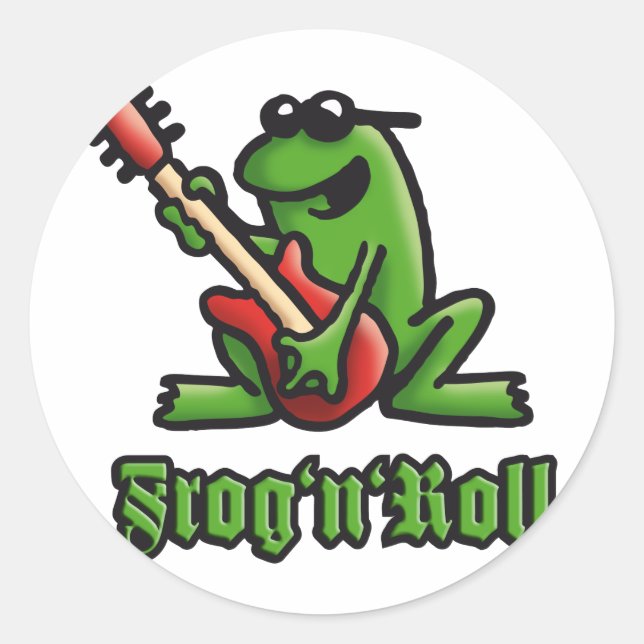 frog n roll A Classic Round Sticker (Front)