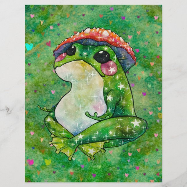 Frog named Clover Custom Letterhead (Front)