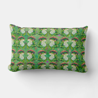 Frog named Clover Lumbar Cushion