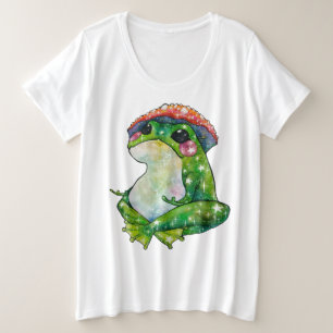 Frog named Clover Plus Size T-Shirt