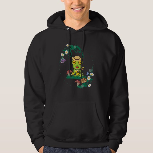 Frog Naturecore Forestcore Hoodie (Front)