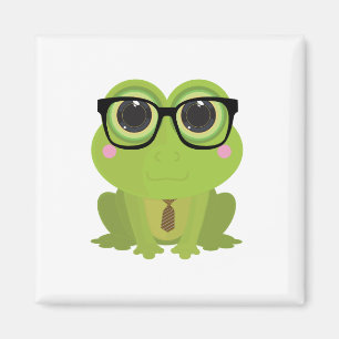 Frog Nerd Magnet
