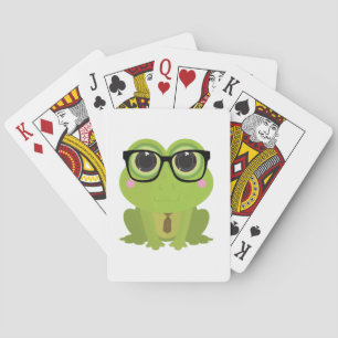 Frog Nerd Playing Cards