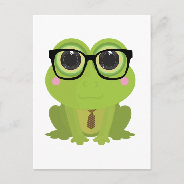 Frog Nerd Postcard (Front)