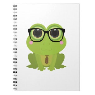 Frog Nerd Spiral Notebook