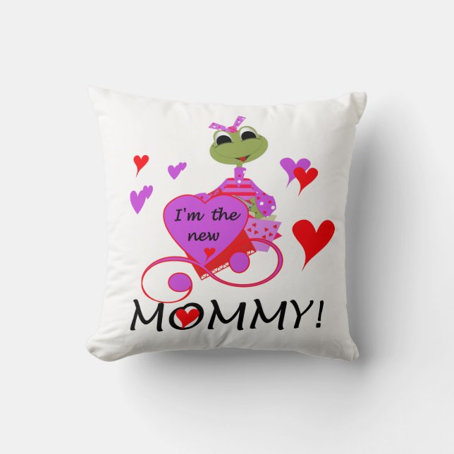 Frog New Mummy Gifts Cushion (Front)