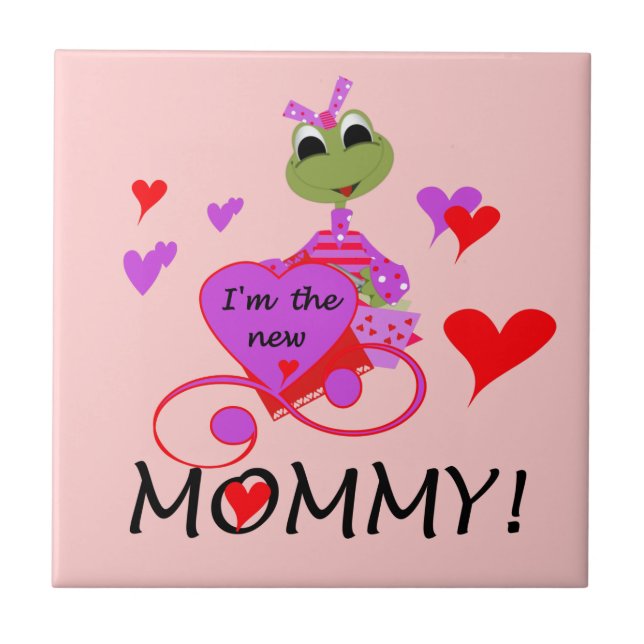 Frog New Mummy Gifts Tile (Front)