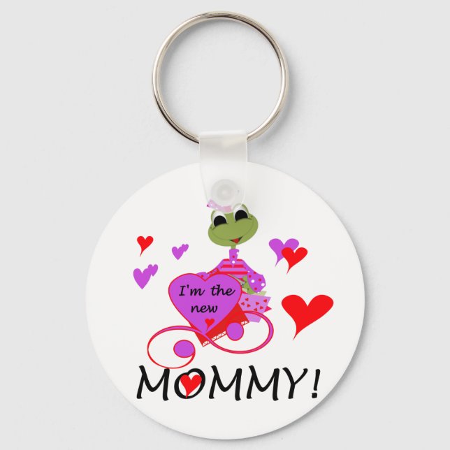 Frog New Mummy T-shirts and Gifts Key Ring (Front)