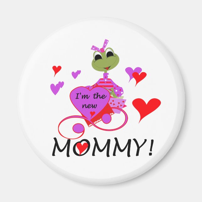 Frog New Mummy T-shirts and Gifts Magnet (Front)