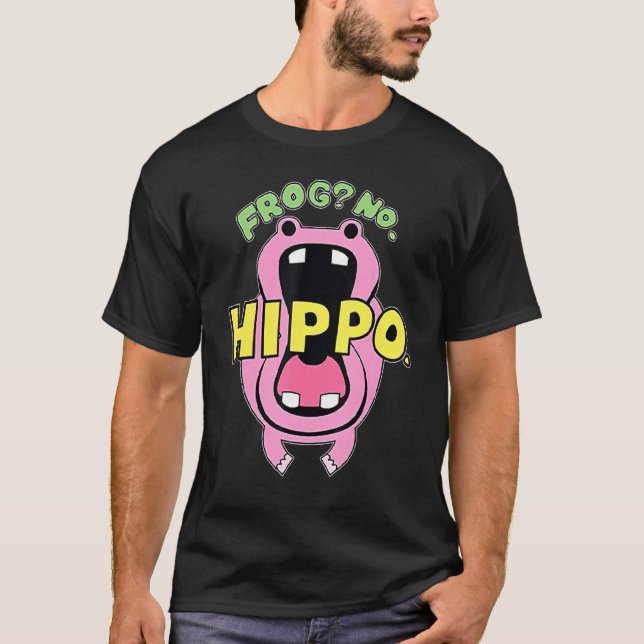 Frog No Hippo Funny Cute Crazy Frog T-Shirt (Front)