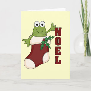 Frog Noel Holiday Tshirts and Gifts Card