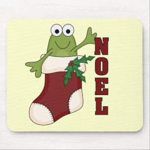 Frog Noel Holiday Tshirts and Gifts Mouse Pad