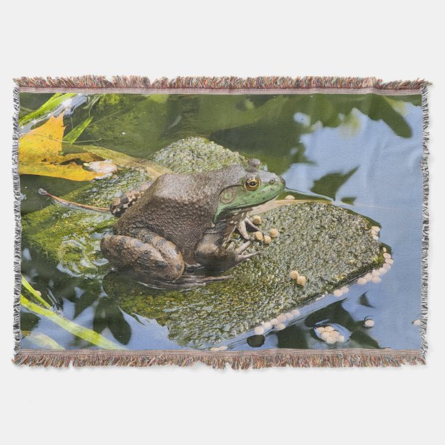 Frog - Old Croaker Throw Blanket (Front)