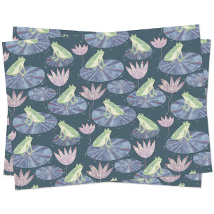 Frog on a Lily Pond Tissue Paper