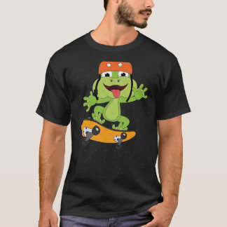 Frog On A Skateboard, Skate, Skateboard (1) T-Shirt