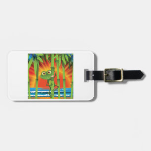 Frog On Bamboo Luggage Tags