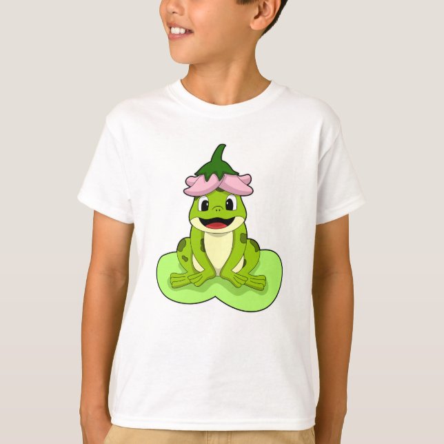 Frog on Leaf T-Shirt (Front)