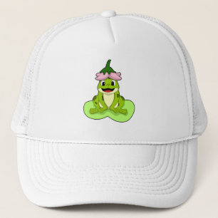 Frog on Leaf Trucker Hat