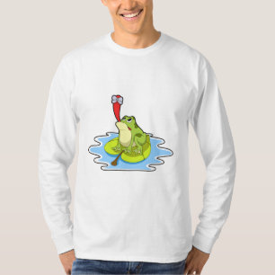 Frog on Leaf with Insect T-Shirt