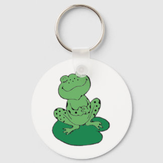 Frog on Lilypad Key Ring