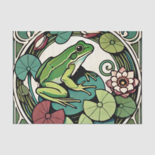 Frog on Lilypads Tissue Paper
