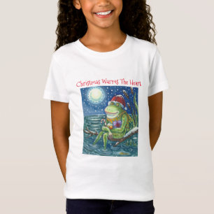 Frog On Log GIRLS CHRISTMAS T SHIRT