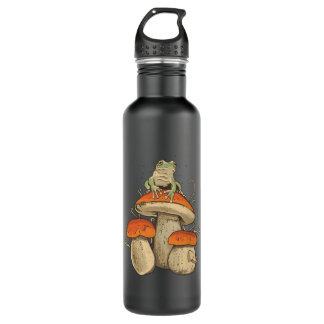 Frog on mushroom 710 ml water bottle