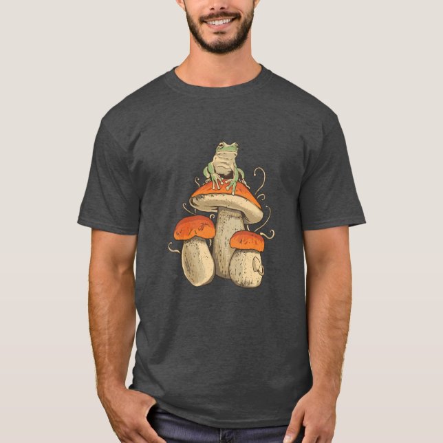 Frog on Mushroom T-Shirt (Front)