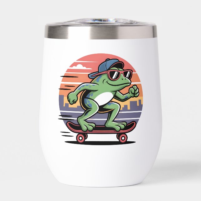 Frog on skateboard (Front)