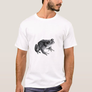 Frog on White - Simple Black & White Tee