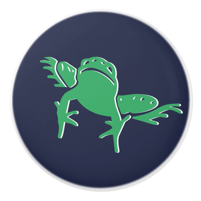 Frog or Toad Ceramic Knob (Front)