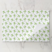Frog Paper Placemats, Nature Garden Table Mats
