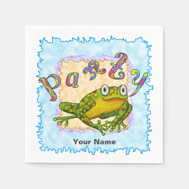  Frog party  Napkin (Front)