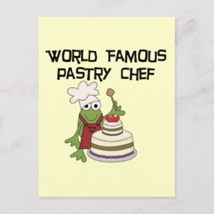 Frog Pastry Chef Tshirts and Gifts Postcard
