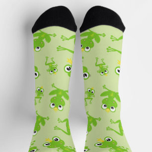 Frog Pattern, Cute Frogs, Green Frogs, Frog Prince Socks