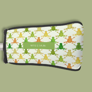 Frog pattern golf head cover