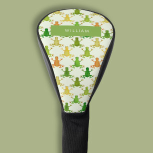 Frog pattern golf head cover
