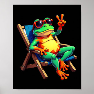 Frog Peace Sign Sungles Summer 