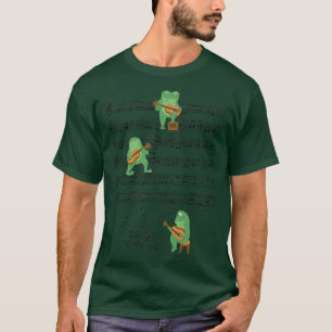 Frog Playing guitar Music frog lover toad lover ph T-Shirt
